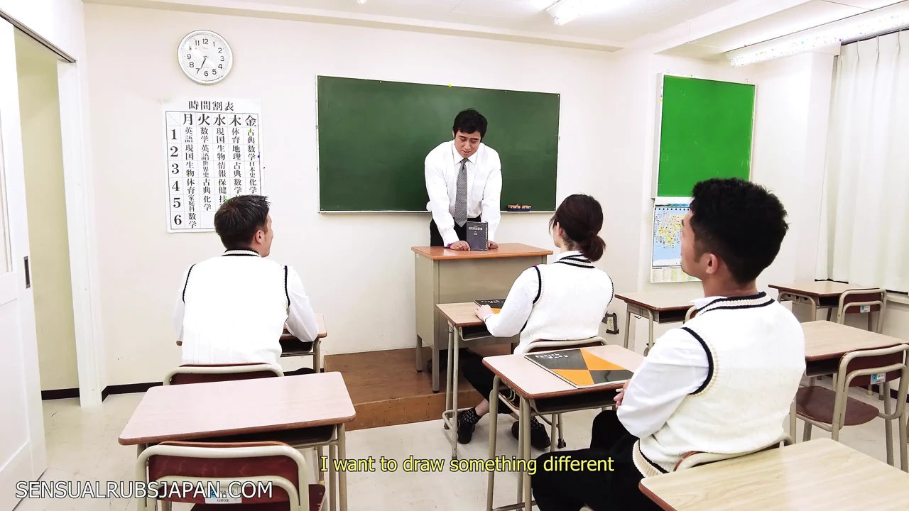 Teacher and Student Strip Naked in Class