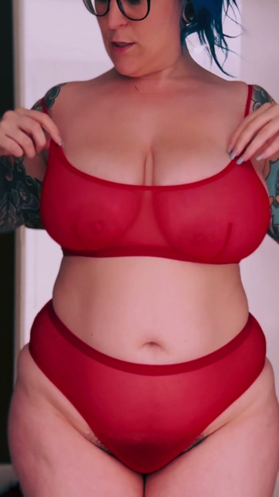 Curvy British MILF Tries On Sexy SHEIN Lingerie Tattooed & Busty PART TWO | Clip 1