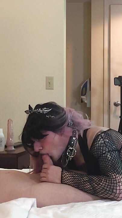 Goth Sissy Jade Madison Deepthroating Dick - Compilation 5