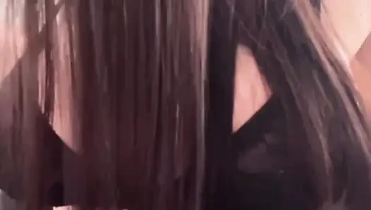 My friend's mom undressed completely and fucks her pussy