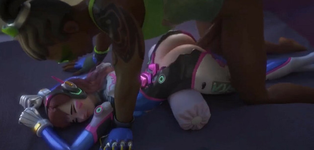 Overwatch pornô em 3d: (d.va se fode por Lucio)