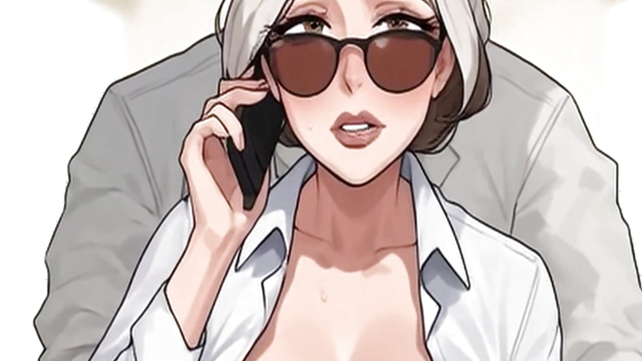 Waifu reife sekretärin pOV - büro-telefonanruf nahaufnahme möpse necken beim ausziehen
