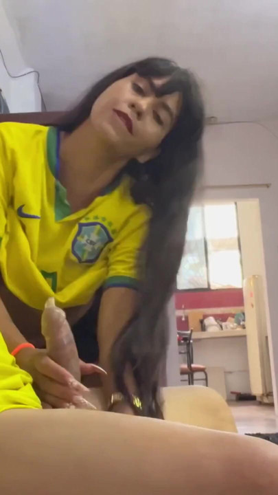Beautiful busty Brazilian woman gives her stepfather a delicious blowjob. | Clip 2