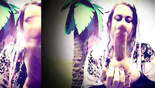 Lutsch es, sissy lutscht es, dildospiel mit der Göttin Lana