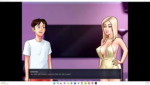 Summertime saga - Johannes and Erik watched Iwanka, Iwanka gave Johannes a blow job on camera