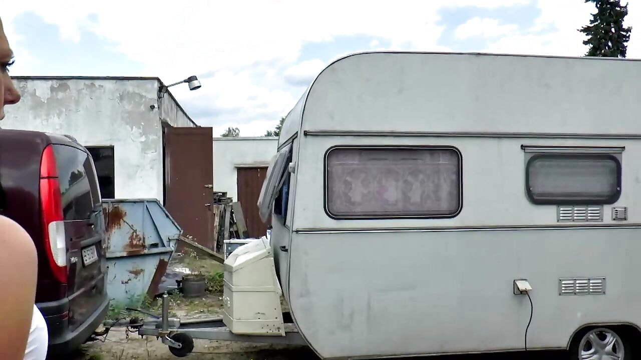 Real couple fucks on the camper
