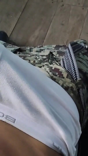 Key moment from "Coming from the army he touched my huge bulge and I masturbated in my underwear"