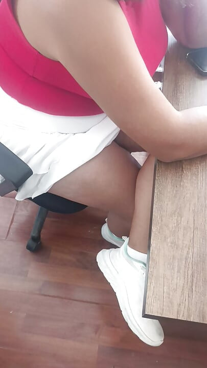 My secretary is turning me on at the office.