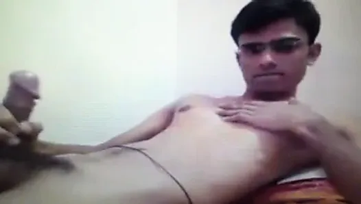 Tamil boy wank and jerk cock and cum