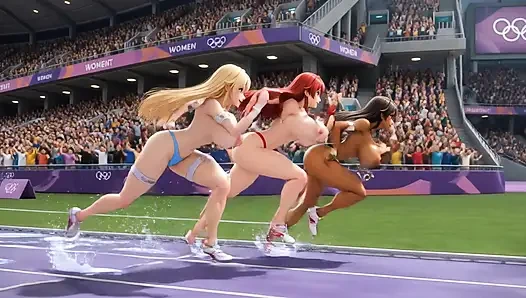 3 Mature Sluts Olympic Sex Challenge 3D  Big Tits Ass Squirting