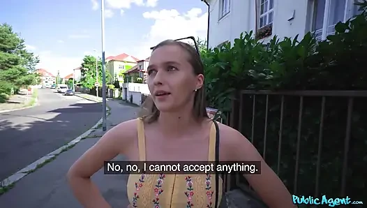 Публичный агент - Стейси Круз светит он идеальные сиськи за деньги и скачет на большом хуе