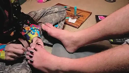 Melody lagi asik sama majikannya