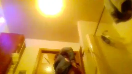 Yeni kısa mini elbise yukarı bakma