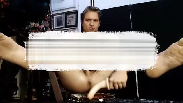 Hairy chest canadian muscular daddy wanking off his cock