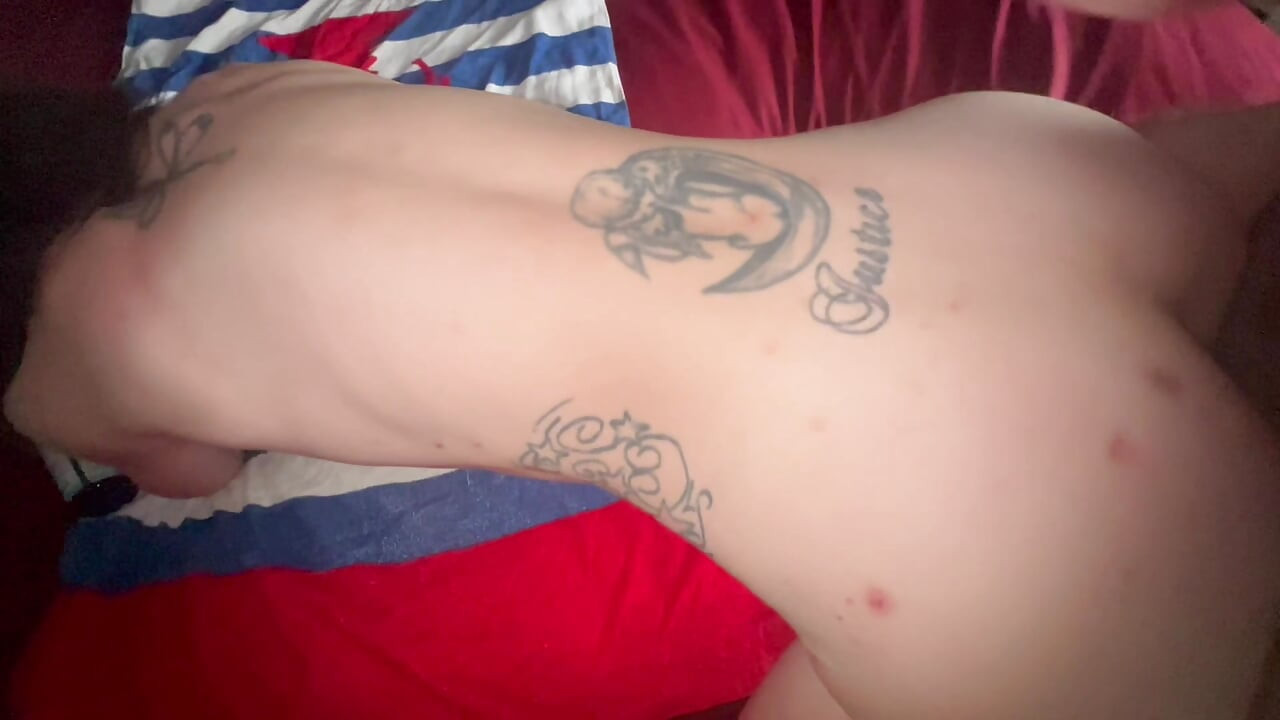 Porch Fucking a Whore