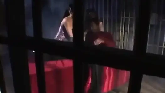Pasangan baabes non eropa yang fantastis bermain kontol panjang di sel