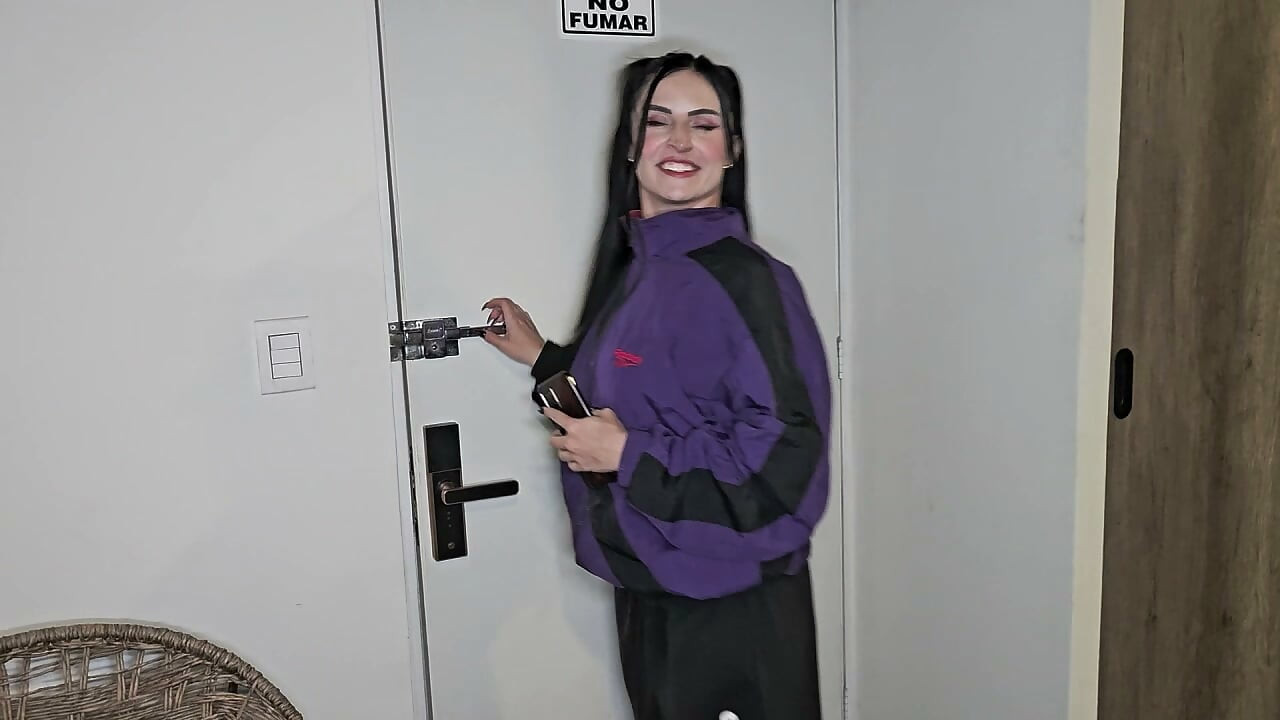 Purple thong back door