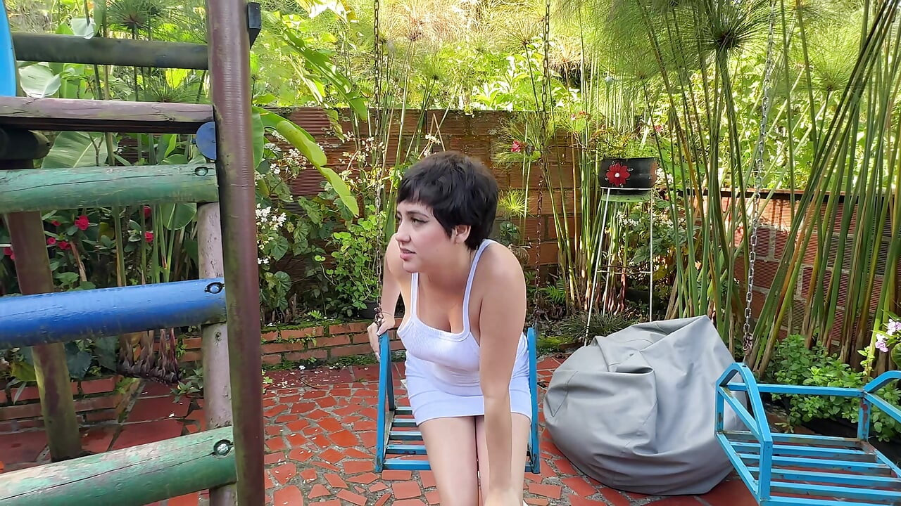 My House Gardener Sees Me Masturbating and Gets Horny, so I Decide to Please Him by Letting Me Put His Huge Cock in.