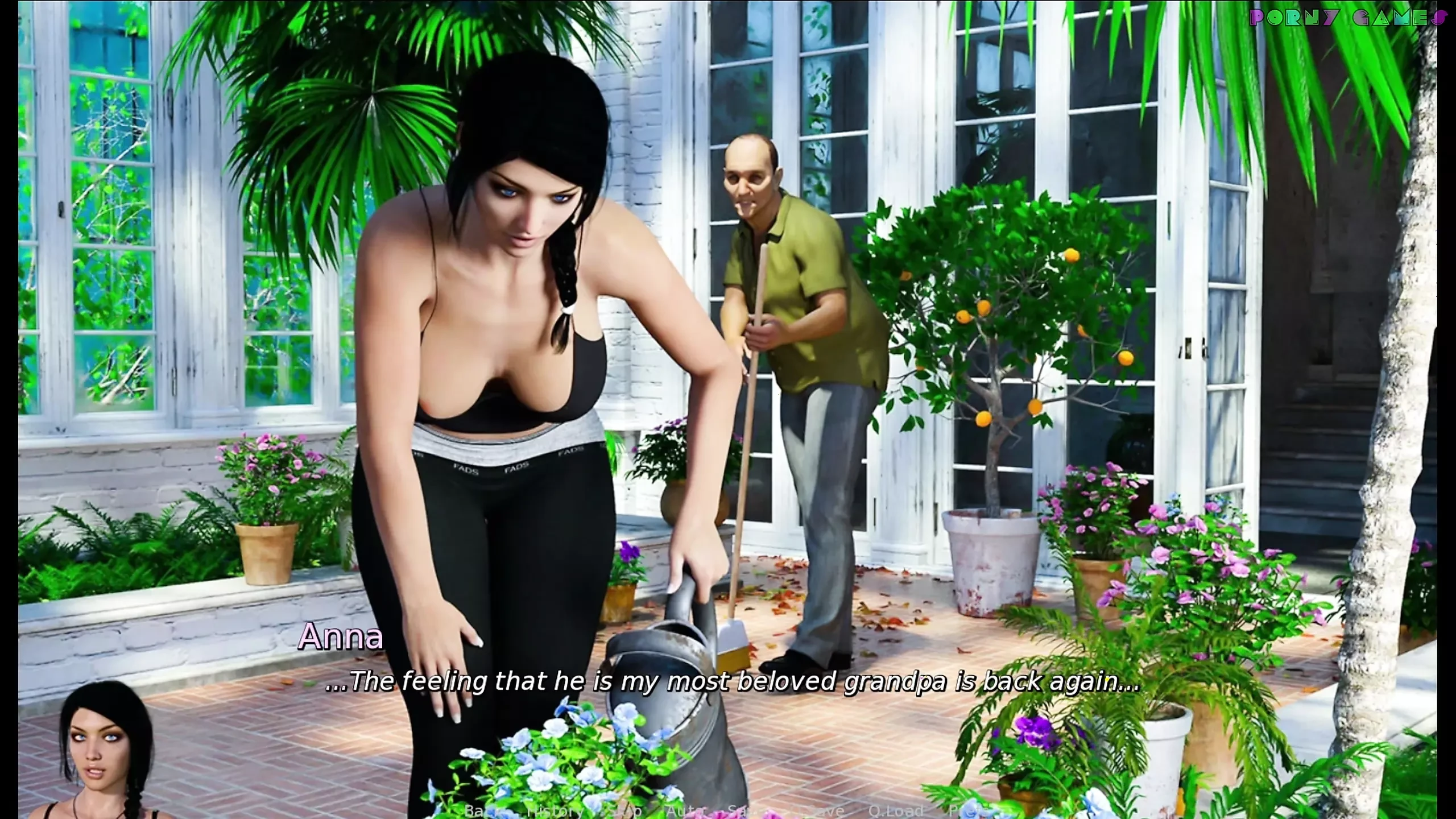 Anna - emocionante cariño por deepsleep games - trío con 2 viejos con pollas bonitas, interesándose por el sexo anal 15