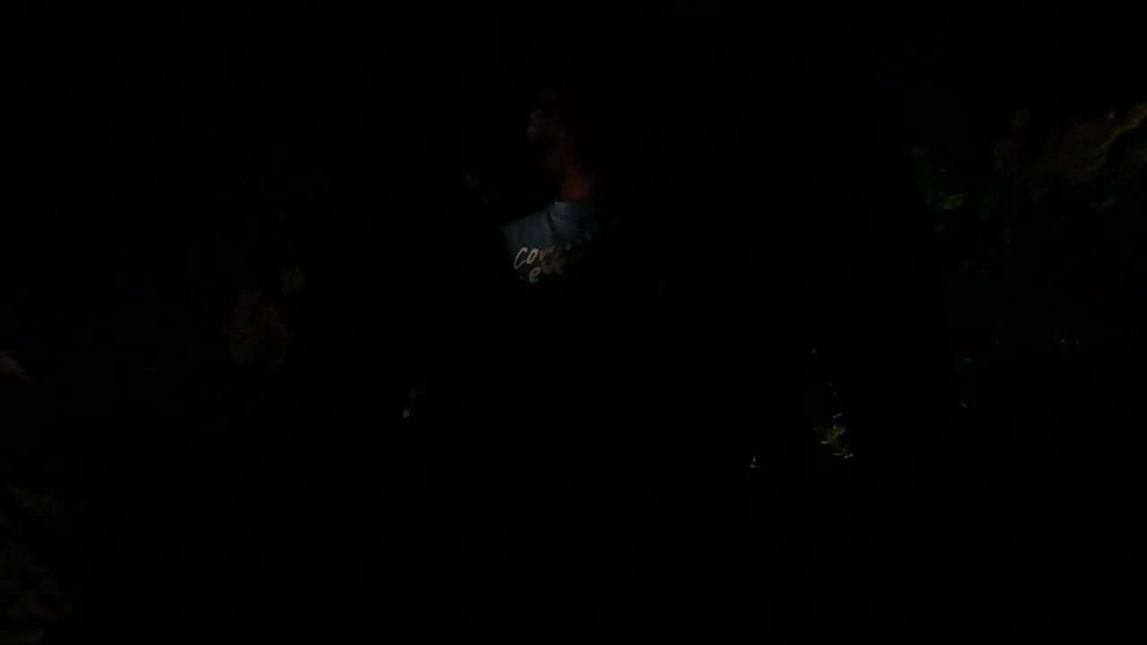 Outside In The Dark Gooning Till I Nut On The Sidewalk While Cars Passing By