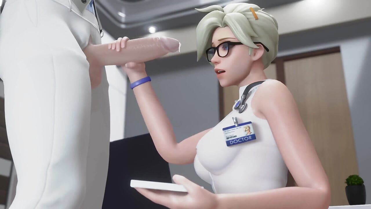 Overwatch Mercy - Handjob X Blowjob