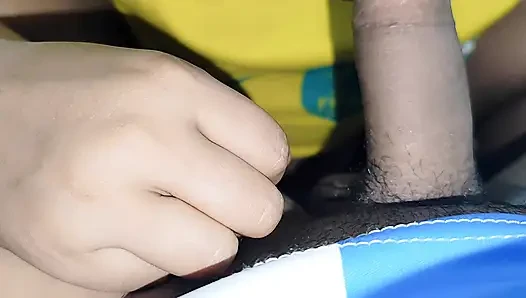 Step brother fucking his beautiful step sister while betting on a football game.(Full Bangla  Audio)