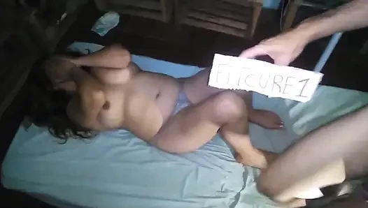 Fucking My Missionary Girlfriend Against the Bed