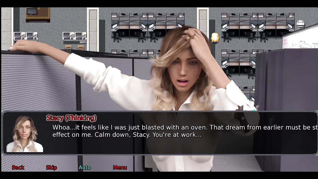 La femme du bureau, partie 3 : Stacy s'est jouée toute seule sous la douche au travail