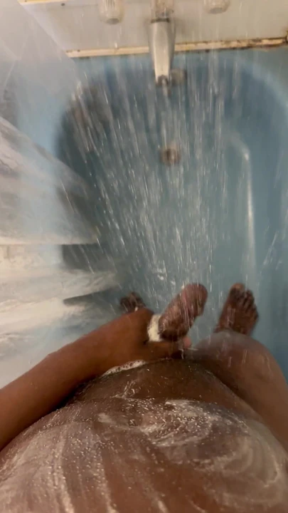 Showering My Soft Dick!