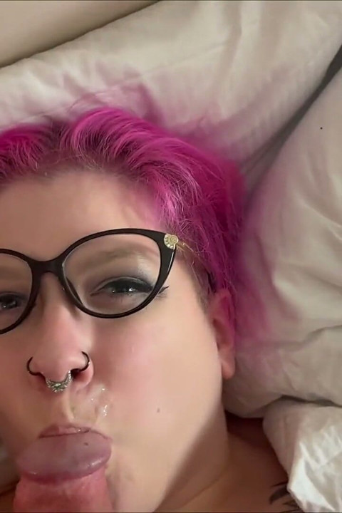 POV Blowjob with Ball Licking and Cum Swallowing