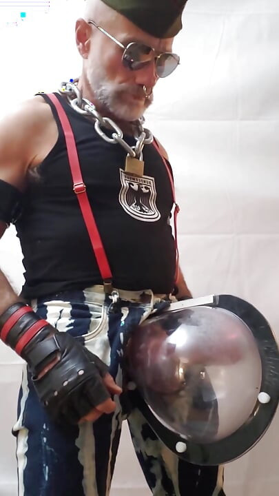 Pipe Stepdad Pumping Balls and Cock in a Monstertube