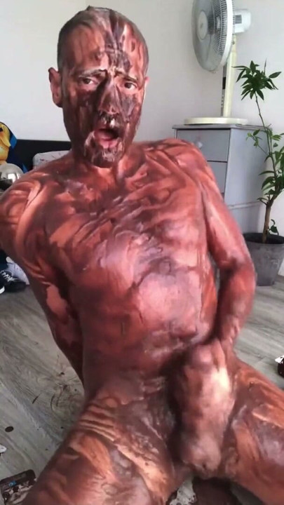 Yogurt chocolate and cum | Clip 1