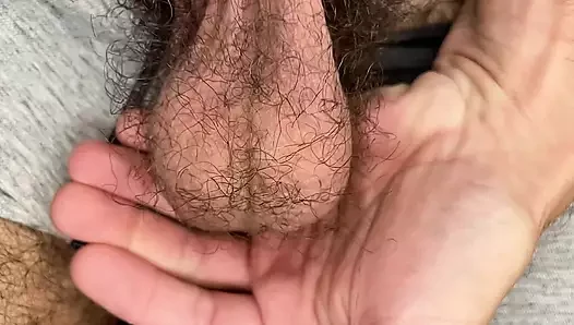 bouncing bushy cock n balls