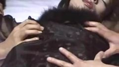 Aika Miura getting wet while being watched her hairy pussy
