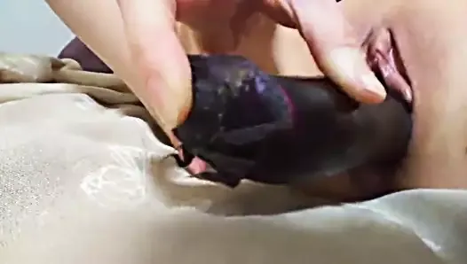 Masturbation with eggplant 1