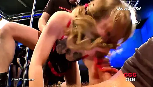 Ggg John Thompson - Tattooed Babe Swallows Cum and Gets Pounded Hard