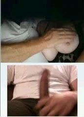 webcam play - couple plays with big tits