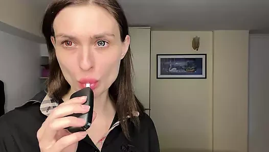 Angles porn video – Mistress Smokes and Spits – Femdom Domination POV