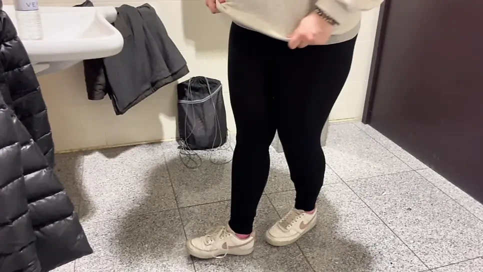 blonde gives blowjob and gets fucked in public
