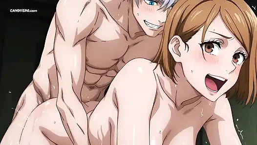 Gojo nobara'ya sert vurdu - jujutsu high'da inliyor - yapay zeka