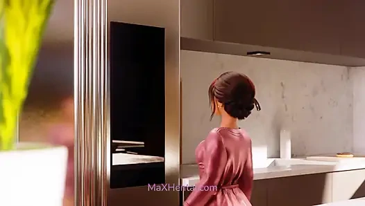 Mahasiswi ini muncrat banyak banget setelah pelajaran yoga (animasi 3d penuh)