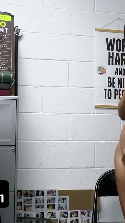 Shoplyfter - Petite Ebony Babe Bianca Bangs Strip Searched And Interrogated From Perv Officer | Clip 2