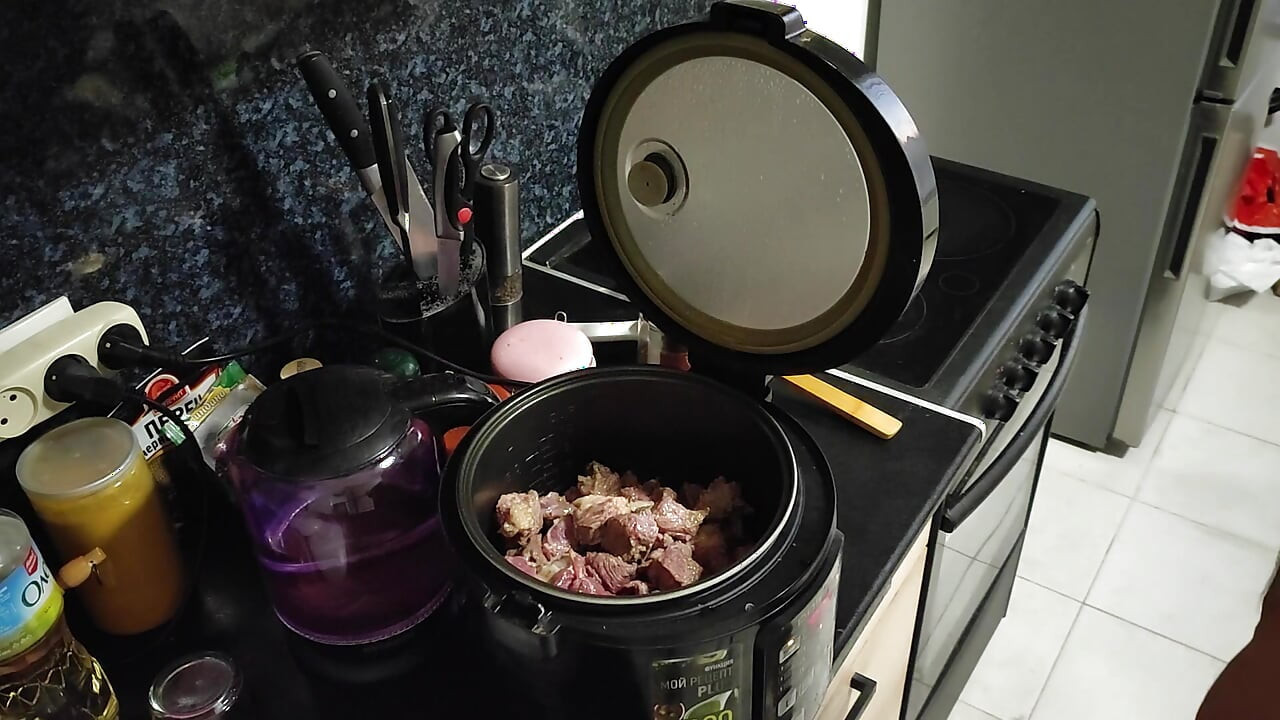 Pilaf from young calf in a multicooker