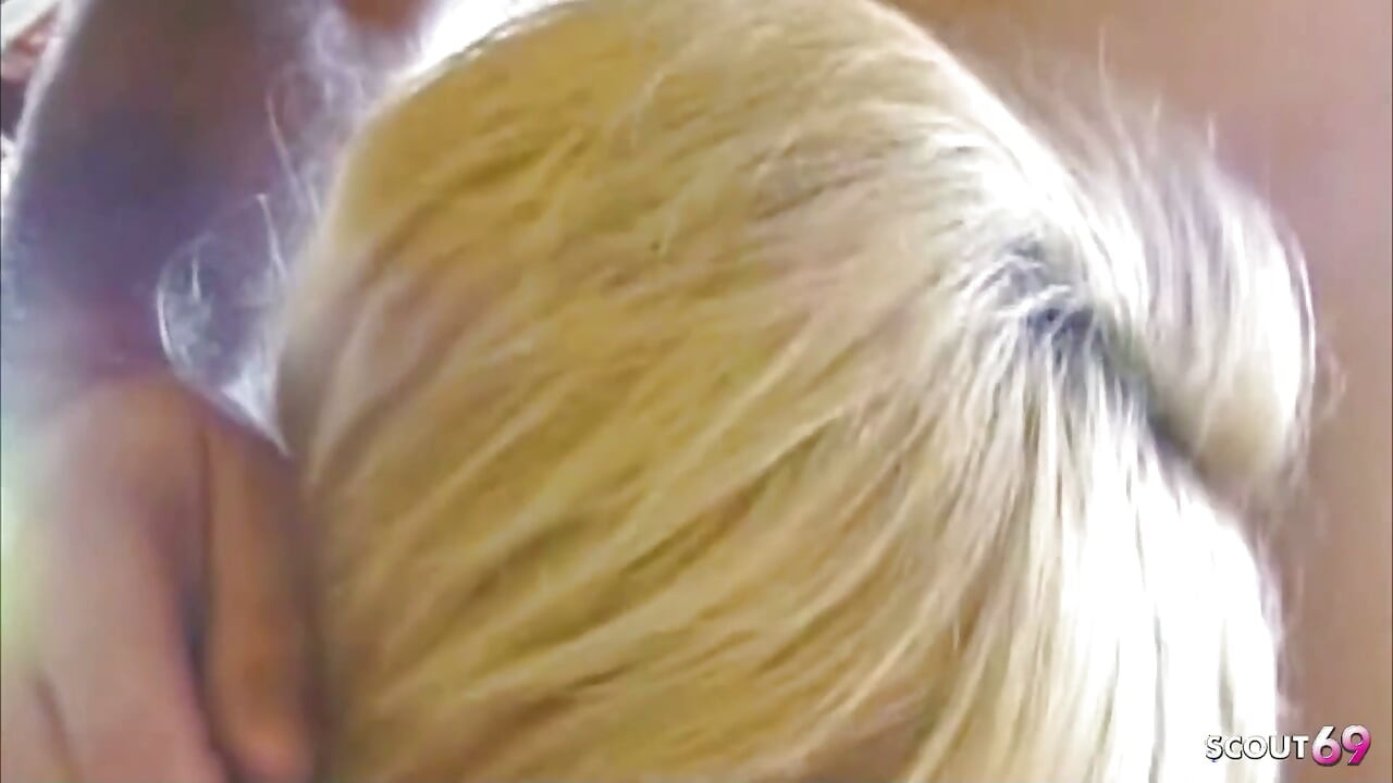 Blonde Big Tit Shemale Leticia Fucked Anally Outdoors on Vacation