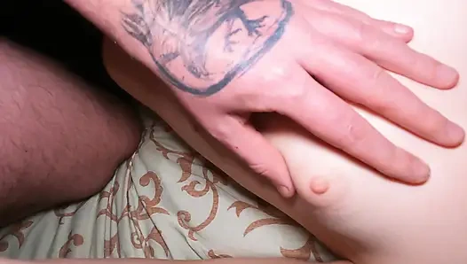 Step sister helps me cum!