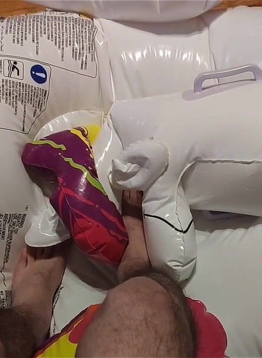 Deflating My Inflatable Unicorn with My Feet