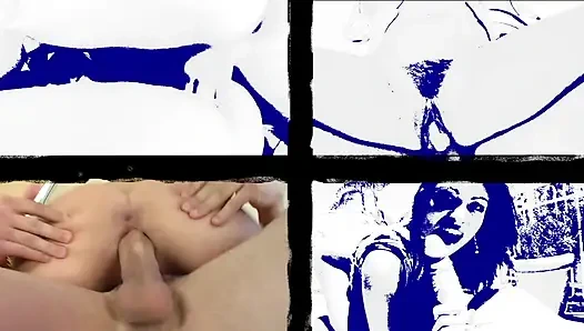 Huge cum face 4 little chick getting pumped in endless ways