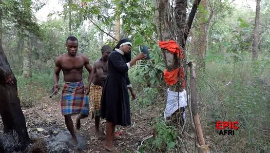 Guerreiros africanos fodem missionário estrangeiro (trailer)