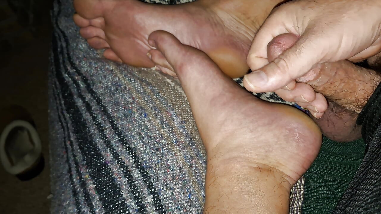 Stroking my cock and getting ready to cum