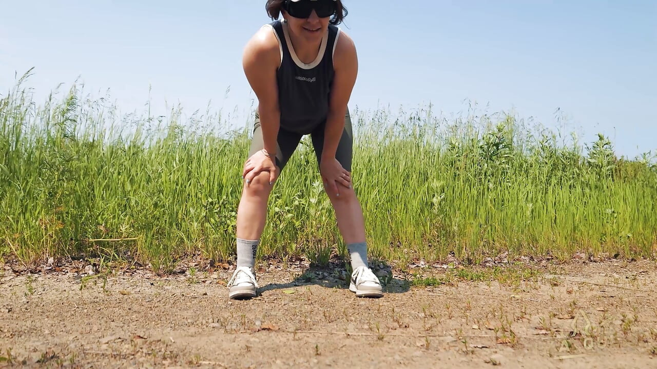 118. Let's Go for a Walk in the Fresh Air? Follow Me and Jerk off to My Butt in Shorts, My Legs and My Nipples.